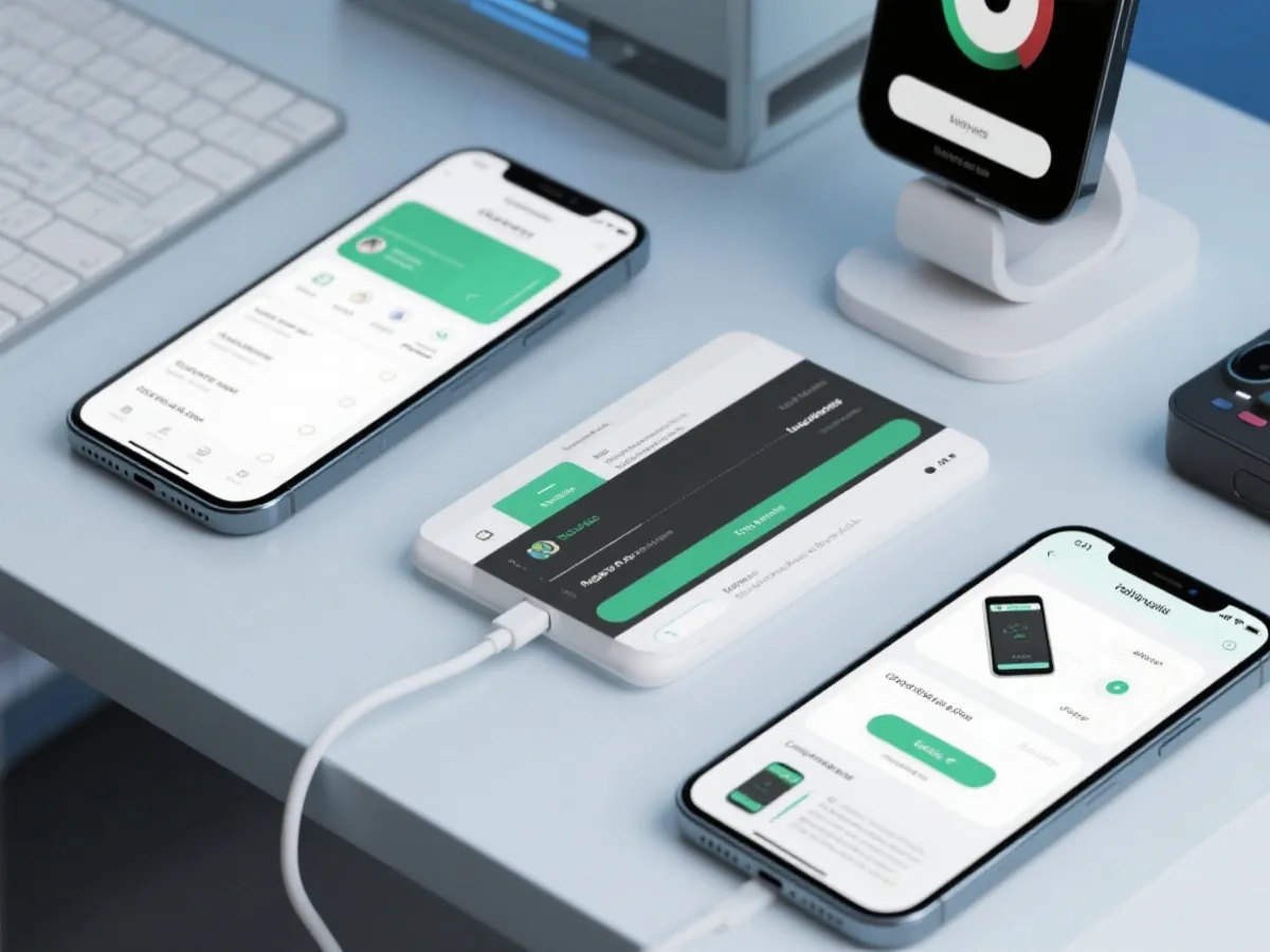 移动应用安装步骤示意图