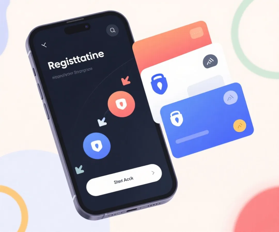 会员注册步骤示意图