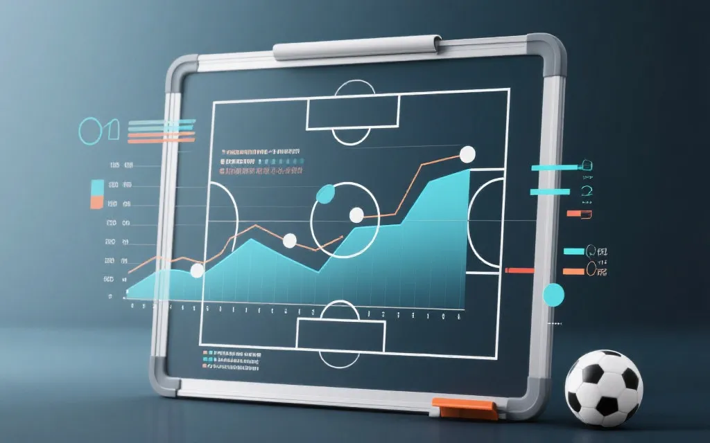战术板与数据图表结合的世界杯决赛预测概念图